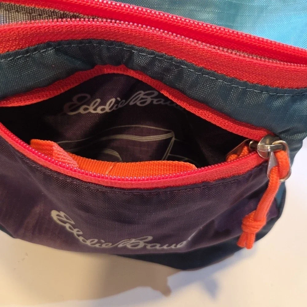 Eddie Bauer Self Convertible Stowaway Waist‎ Pack Fanny Pack Teal Purple